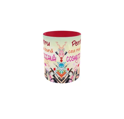 Pentru cea mai buna cosmeticiana, cana ceramica, 330ml, model cgs1730